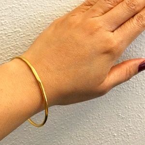 NWOT IPPOLITA 18K Yellow Gold HAMMERED BANGLE